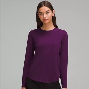 Lululemon Love Long Sleeve in dramatic magenta, size 12